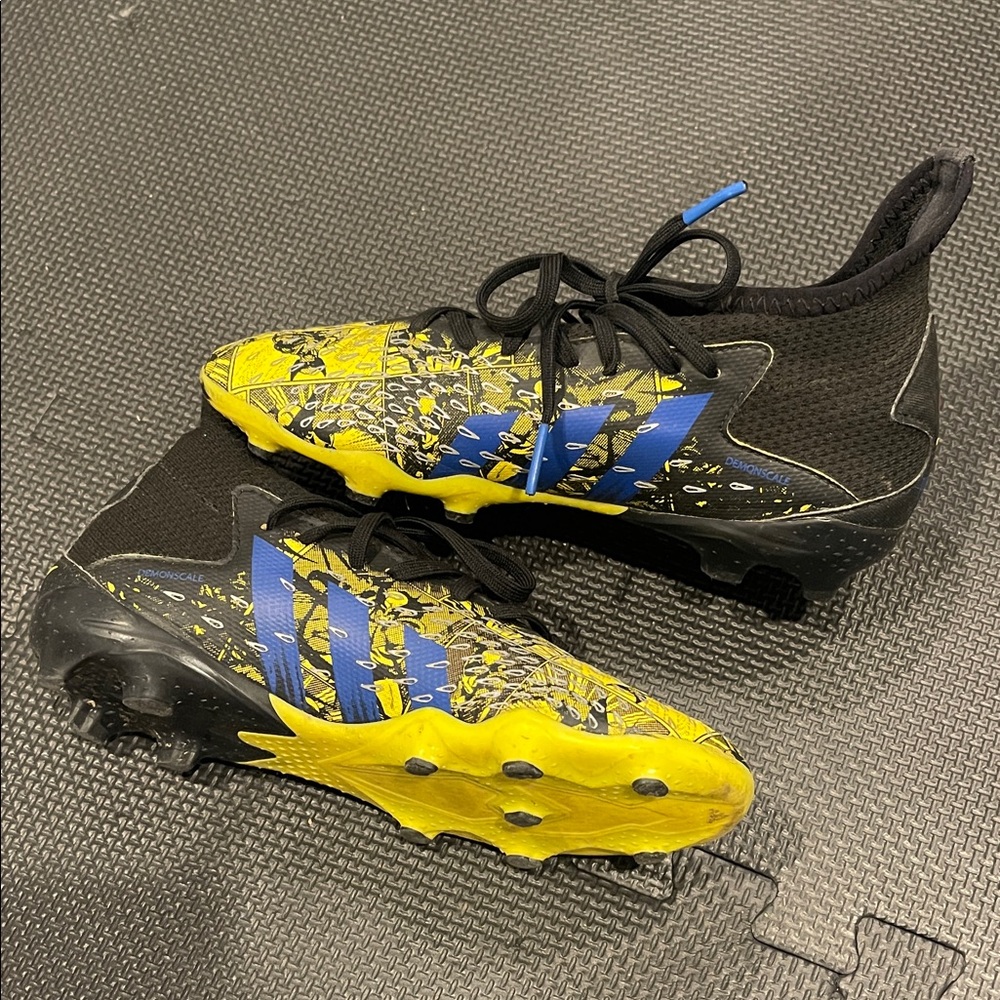 Adidas Marvel Kids Cleats - Black, Blue, Yellow